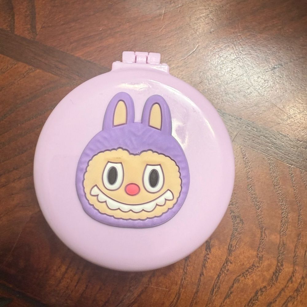 New labubu Cute Purple Compact mirror hair brush